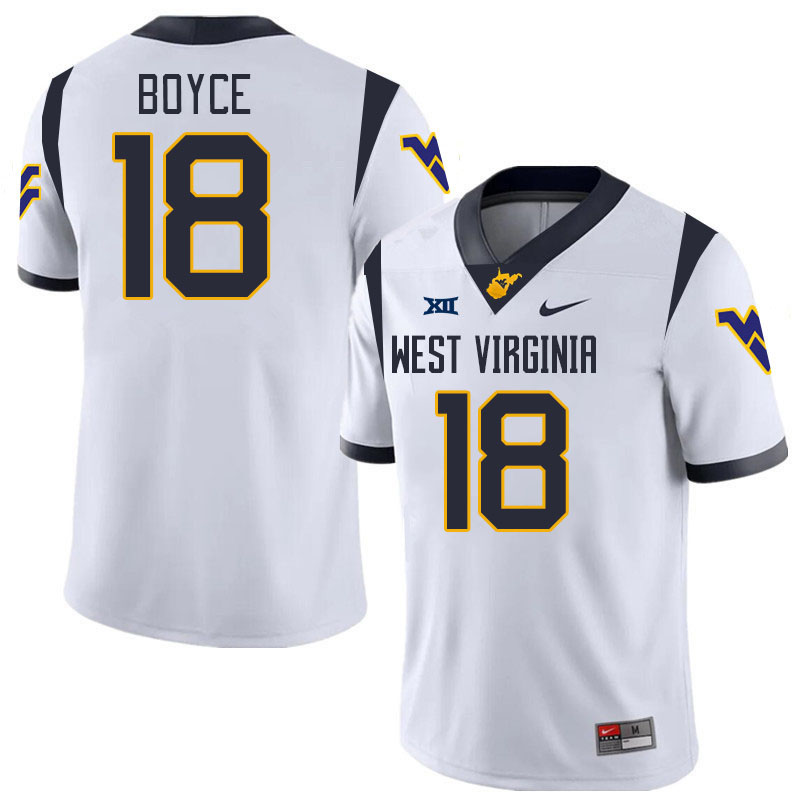 Men #18 Israel Boyce West Virginia Mountaineers College 2024 New Uniforms Football Jerseys Stitched